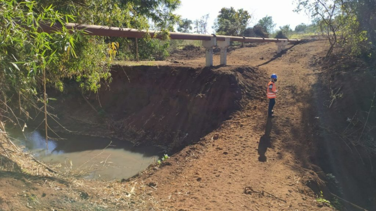 AMAE/Rio Verde realiza inspeção no interceptor de ligação da rede de esgoto do Bairro Gameleira II