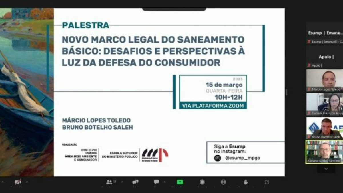 Dia do Consumidor: Palestra “Novo Marco Legal do Saneamento Básico”, abordou os objetivos da lei e funcionamento dos serviços de Saneamento Básico