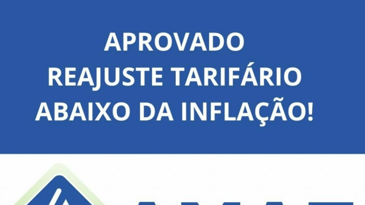 AMAE aprova Reajuste Tarifário abaixo da inflação