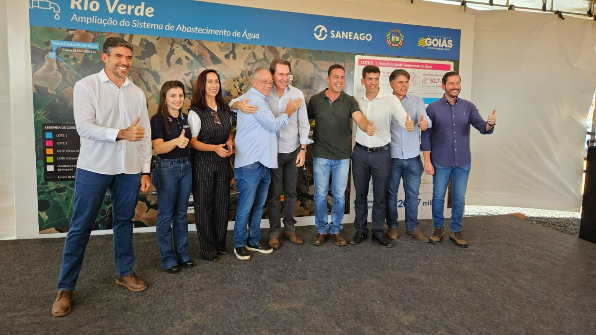 Lançamento das obras no Rio Verdinho