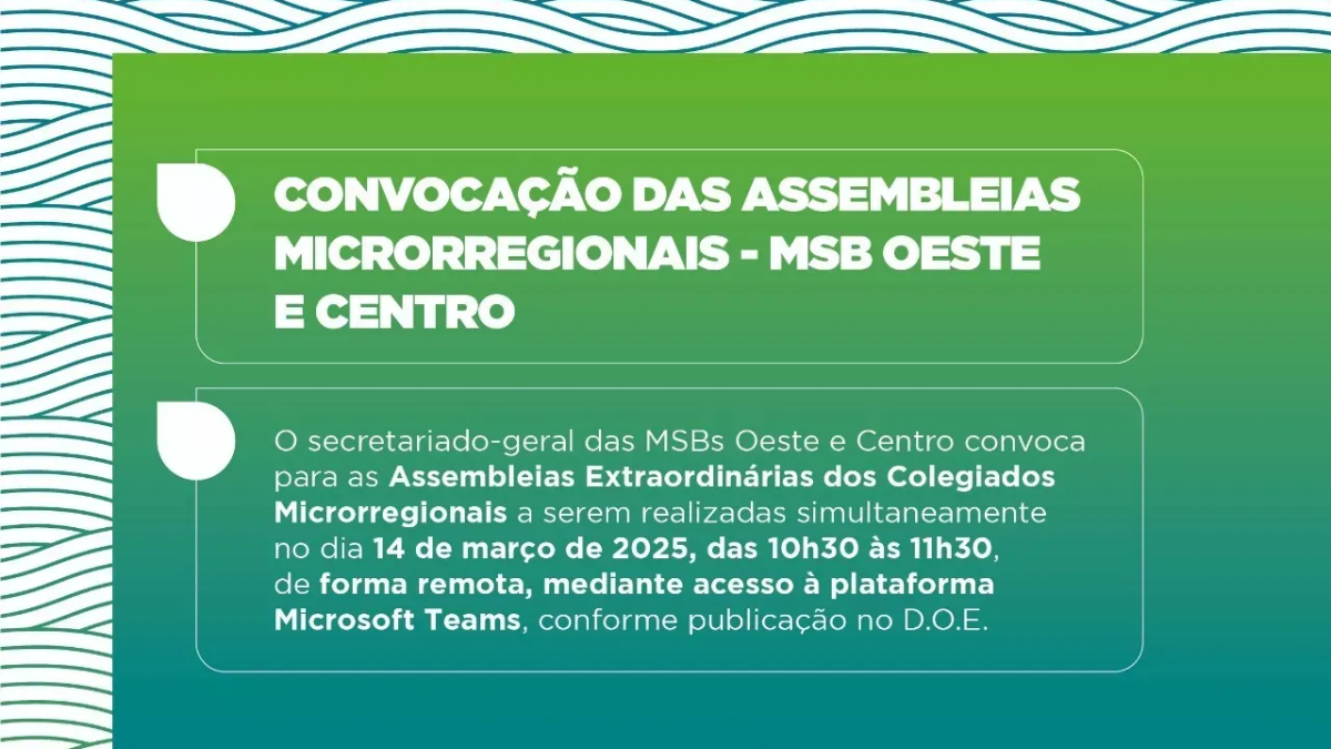 AMAE participa da Assembleia Conjunta dos Colegiados Microrregionais Centro e Oeste