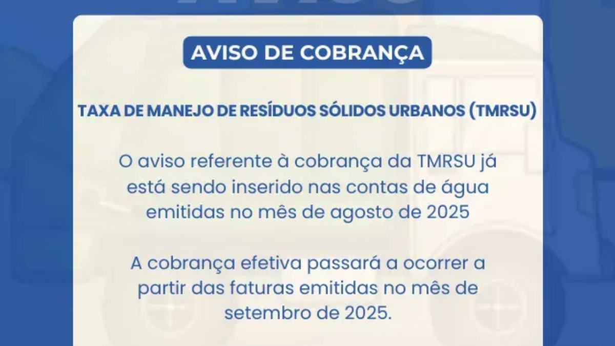 Regulamentação e Cobrança da Taxa de Manejo de Resíduos Sólidos Urbanos (TMRSU) – Rio Verde/GO.