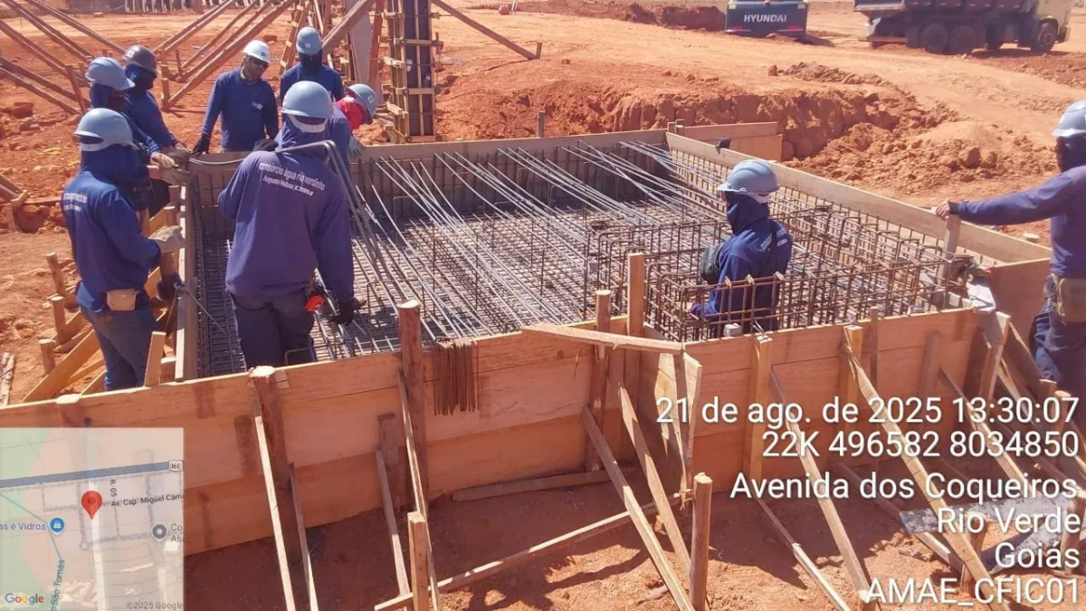 Fiscalização nas obras da nova ETA Rio Verdinho