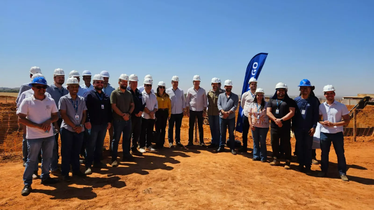 Presidentes da AMAE e Saneago acompanham obras da ETA Rio Verdinho