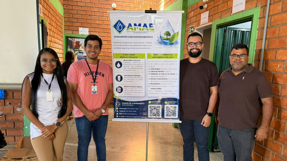 AMAE realiza ciclo de palestras em escolas municipais para divulgar o 2º Concurso de Redação sobre Saneamento Básico